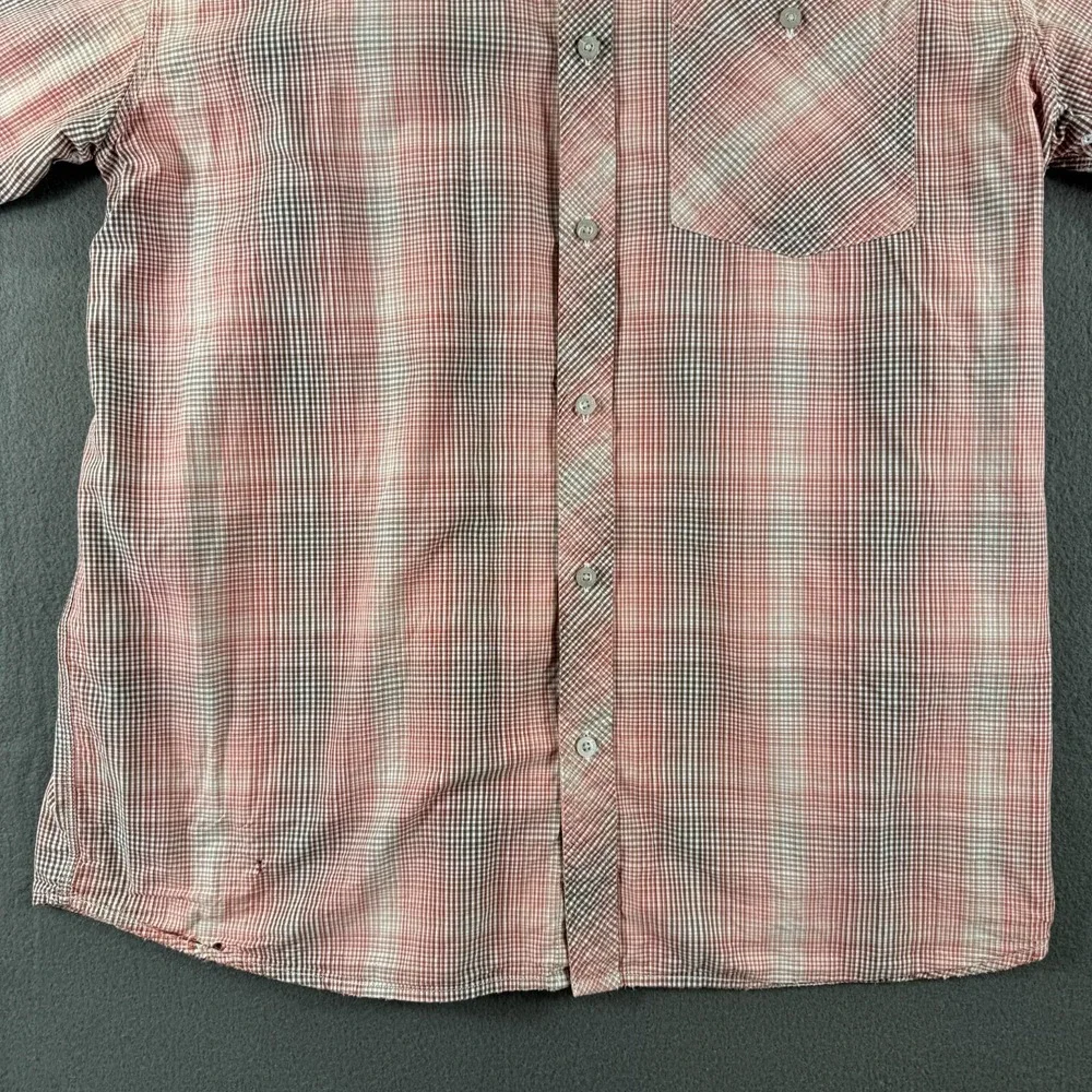The‎ North Face Shirt Men XL Orange Gorpcore Trail Cargo Tech Short Sleeve